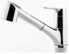 Novaservis - Baterie chiuvetă METALIA cu duș extractibil, crom lucios