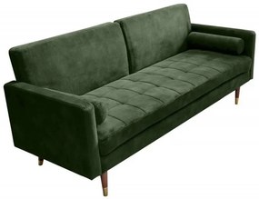Canapea extensibila Couture 195cm, verde