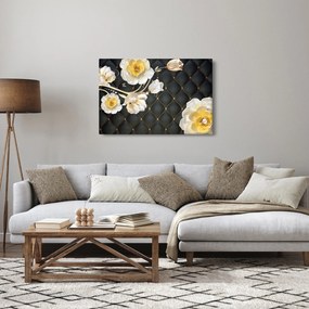 Tablou - Imagine cu flori de trandafir alb (90x60 cm)