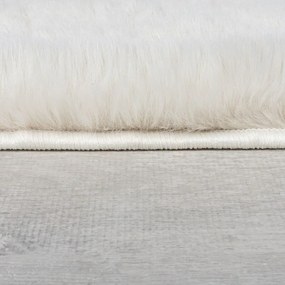 Blană albă sintetică 160x230 cm Ivy Luxury Fur – Flair Rugs