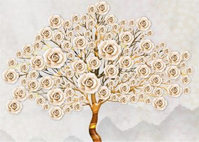 Tablou cu copac cu flori (70x50 cm)