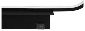 Aplică de perete negru-mat LED (lungime 40 cm) Gianni – Trio