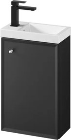 Cersanit S801-569 - Dulap de baie suspendat cu lavoar MILLE 40x22 cm, negru