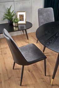 Masa Embos neagra - d120xh75 cm