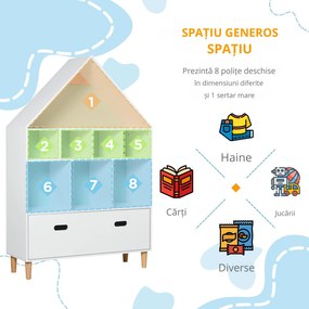 HOMCOM, dulap casuta, certificare netoxica, 82x30x126 cm | Aosom Romania