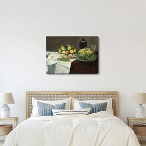 Tablou - Edouard Manet, Still Life with Melon and Peaches, reproducere (70x50 cm)