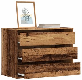 vidaXL Dulap colț cu sertare lemn vechi 80x41x58 cm lemn prelucrat
