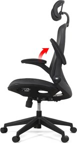 Scaun ergonomic SYYT 9509 negru, mesh complet și șezut reglabil