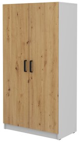Dulap de haine Mantela 108 (Gri deschis + Stejar artisan). 1041324