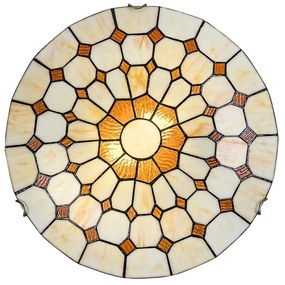 Brilagi - Plafonieră Tiffany DORAN din vitralii, 2xE27/60W/230V