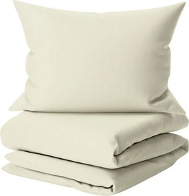 Lenjerie de pat din bumbac CALMORA crem verde Dimensiune lenjerie de pat: 2 buc 70 x 90 cm | 200 x 220 cm