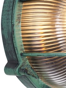 Lampă de perete de exterior verde rotundă IP44 - Noutica