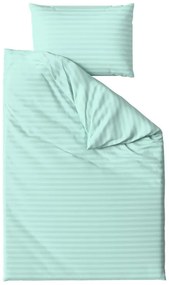 Lenjerie de pat hoteliera din microfibra JASMINE mentol - dunga 2 cm, buzunar hotelier Dimensiune lenjerie de pat: 70 x 90 cm | 140 x 200 cm
