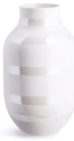 Vază din gresie Kähler Design Omaggio, înălțime 30,5 cm, alb