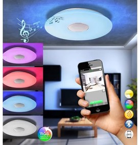 Plafonieră LED cu telecomandă NICOLE 1xLED/50W/230V Globo 41329N