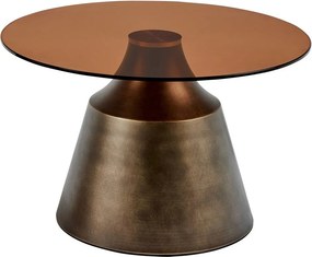 Măsuță de cafea maro rotundă din oțel ø 70 cm Dunsley – Actona