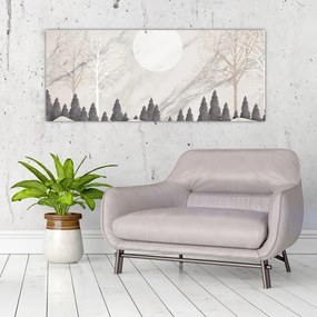 Tablou - Peisaj de iarnă (120x50 cm)