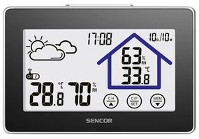 Stație meteo Sencor SWS 2999 cu senzor wireless,negru