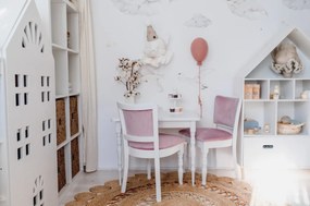 Masa cu scaune copii tapitate Magenta