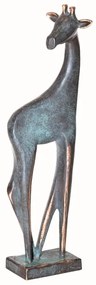 Statueta bronz masiv "Girafa"