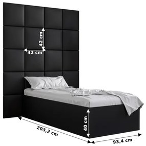 Zondo Pat de o persoană cu tăblie tapițată 90 cm. 1045974