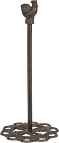 Suport vertical pentru prosoape de bucatarie, maro, din fonta, H35cm, Campagne