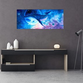 Tablou - Balena spațială (120x50 cm)