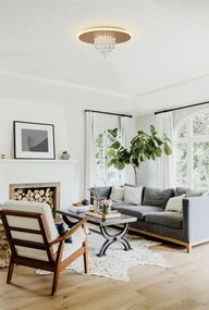 Plafoniera LED design elegant Deluge aurie