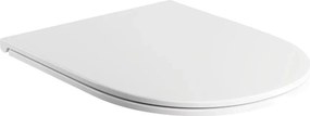 Capac WC softclose Omnires Ottawa slim finisaj alb lucios