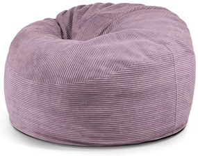 Fotoliu bean bag mov cu tapițerie din catifea reiată Om 110 – SLOWDOWN