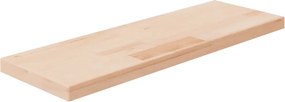 vidaXL Poliță, 60x20x2,5 cm, lemn masiv de stejar netratat
