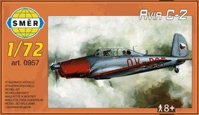 Model Avia C-2 1:72 15,2x1,18 cm în cutie 25x14,5x4,5cm