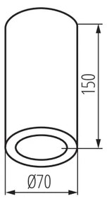 Spot de exterior Kanlux 36642 AQILO 1xE14/10W/230V IP65 negru