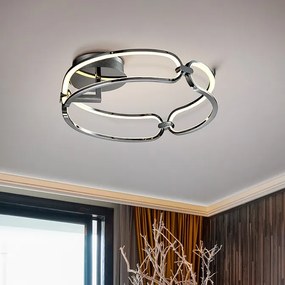 Lustra LED aplicata design ultra-modern Ã47cm Colette. crom