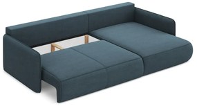 Colțar albastru extensibil/cu spațiu de depozitare (cu colț pe partea dreaptă) Nanea – Makamii