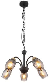 Lustra 5L design modern Gerly negru