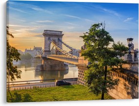 Tablou - Pod peste râu, Budapesta, Ungaria (70x50 cm)