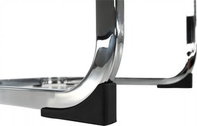 Scaun dining, negru / crom, VATENA