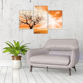 Tabloul cu pomul portocaliu (90x60 cm)