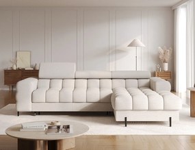 Coltar extensibil dreapta 3 locuri ELTAP, RT-18ROY, Felro, 285x181x93 cm, lemn/poliester, bej