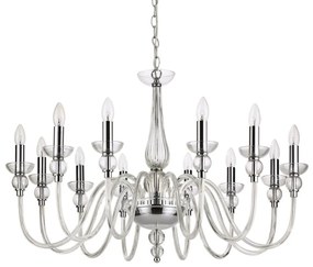Candelabru elegant cu 12 brate DOGE SP12 TRASPARENTE 168906