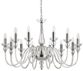Candelabru elegant cu 12 brate DOGE SP12 TRASPARENTE 168906
