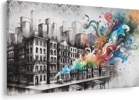 Tablou - Viața industrială (90x60 cm)