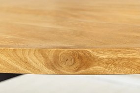 Masa de sufragerie ovala, Lemn de mango, Natur, GALAXIE 240cm