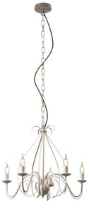 Candelabru clasic crem cu 5 lumini - Giuseppe
