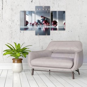 Tablou - Spațiu 3D cu bile II. (90x60 cm)