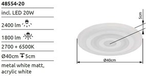 Plafoniera LED design slim ALOIS