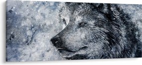 Tablou - Lupul din desene animate (120x50 cm)