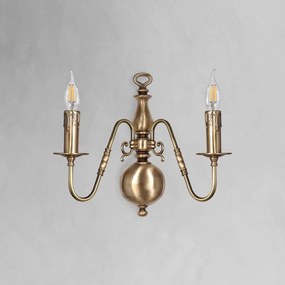 Aplica de perete clasic elegant din alama masiva Flemish
