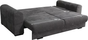 Canapea foarte spaţioasă, gri/gri deschis/bej, GILEN BIG SOFA